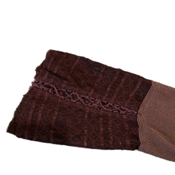 Free People Women's Juliet Bell Sleeve V-Neck Long-Sleeve Auburn Thermal Size M - Picture 6 of 9